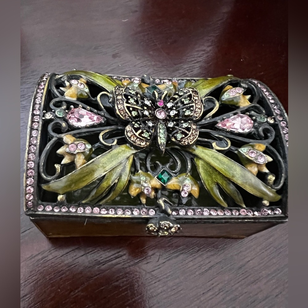 Jay Strongwater Pewter Jewelry Box